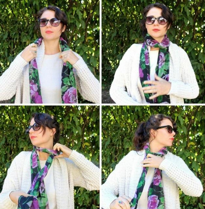 scarf tie silk spring variations loop2