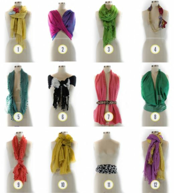 tie neckerchief silk spring variations to tie and wear