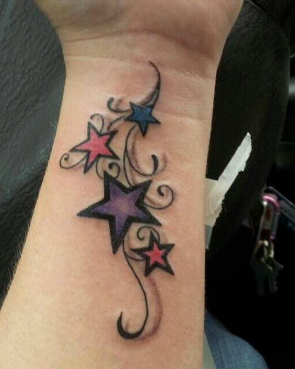 hvězdy tetování znamenají barevné