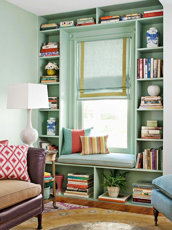 namo bibliotekos knygos lentynos sienų dizainas gražus sienų spalvos svetainė
