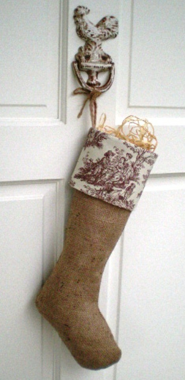 Home entrance deco boots made of fabric