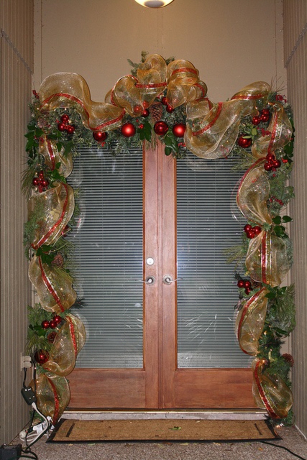 Home entrance decorate diy for christmas