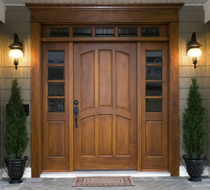 portes en bois maison entrée porte d'entrée porte d'entrée en bois construire vous-même zone d'entrée