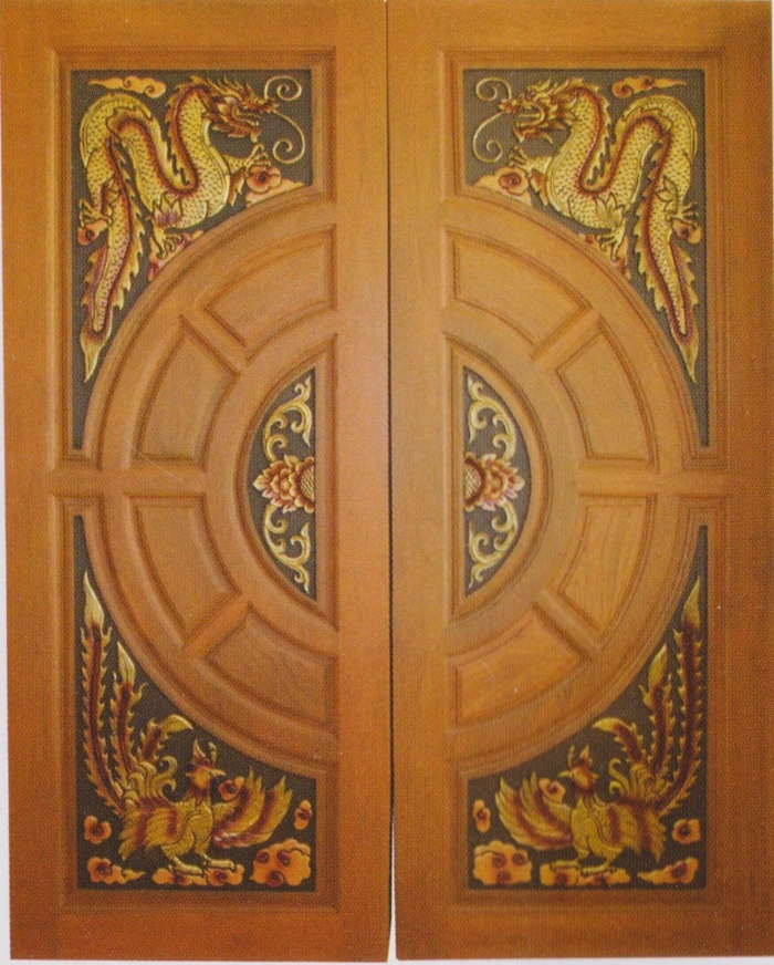 дървена входна врата на входната врата вратите си кръг