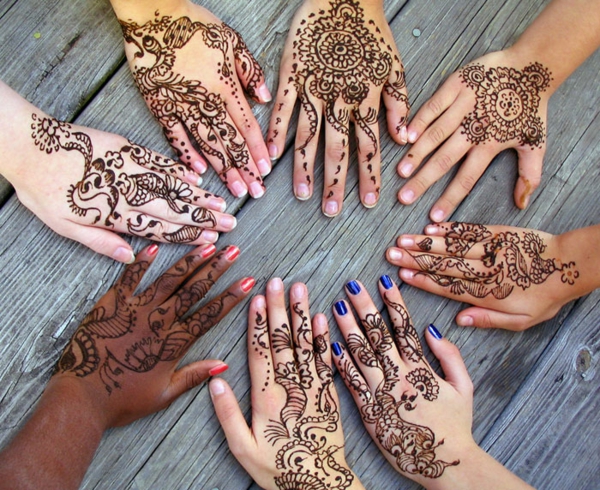 diseños de henna finger finger designs