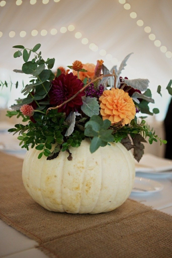 autumn flowers balcony flowers in autumn pumpkin flower vase bright