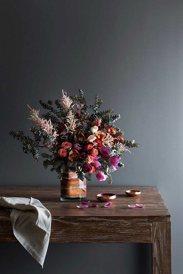 efterår blomster-altan-Tischdeko vase