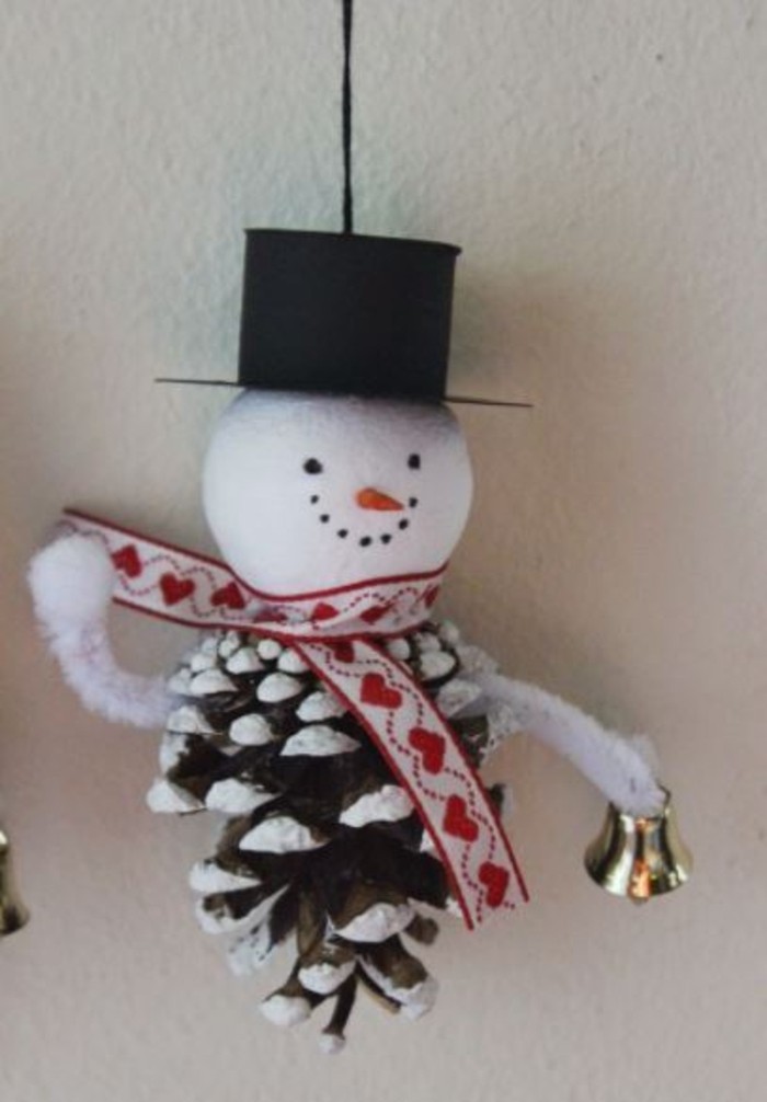 herbstdeko talvikastike tinker kanssa pinecone takka joulukoristeita lumiukko