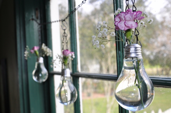 idei de reciclare fendsterdekorato vase bulb face propriile tale decoratiuni de nunta