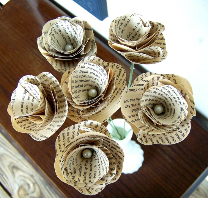 nunta idei reciclare hârtie flori vechi ziare diy idei craft idei crafthubs