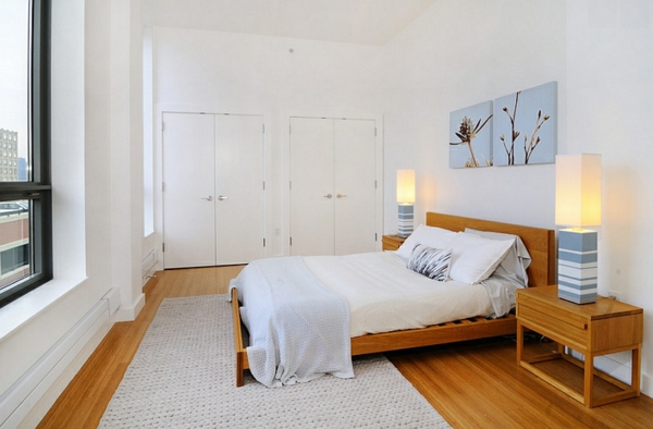 الأرضيات الخشبية إطار السرير اللوح الأمامي التقليدية
