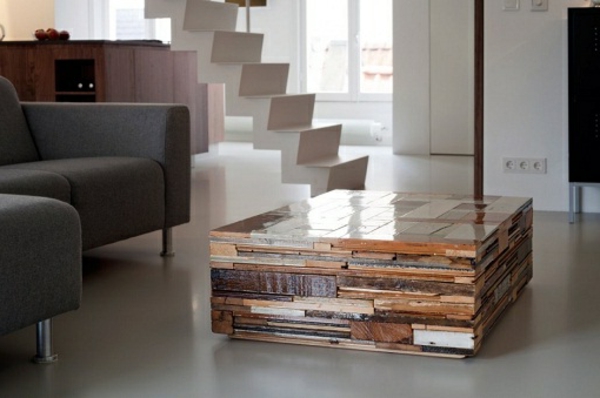 meubles de palettes en bois DIY bricolage idées escaliers