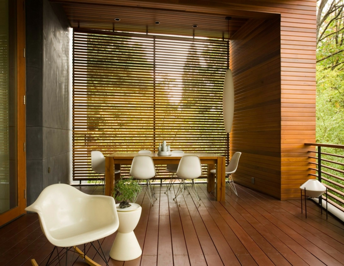 puu kuisti rakentaa puuta valita moderni design ruokasali