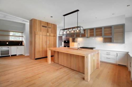 houten vloer in de keuken beuken helder