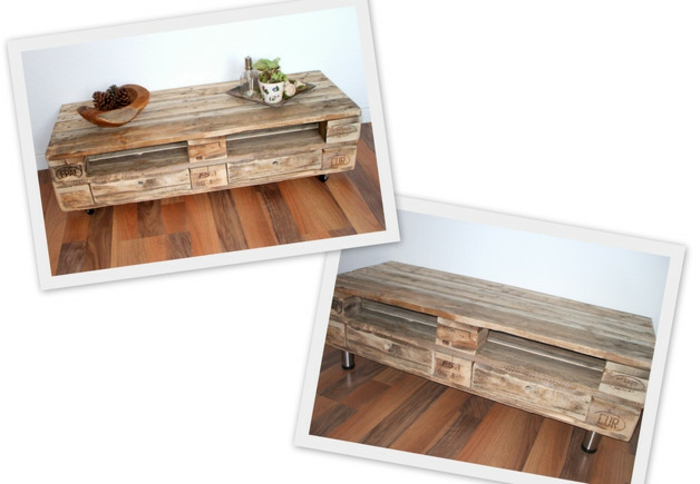 ξύλινες παλέτες διαμπερές έπιπλα κήπου από παλέτες πλαϊνά τραπέζια europalette