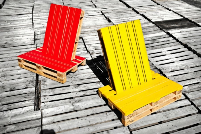 palettes en bois meuble en palettes bois europalettes chaises longues