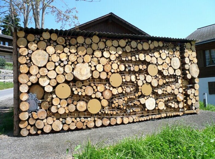 дървесните скулптури правят стени дървени блокове идеи за изкуство