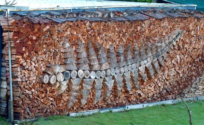 дървесните скулптури правят стени дърво блокове изкуство
