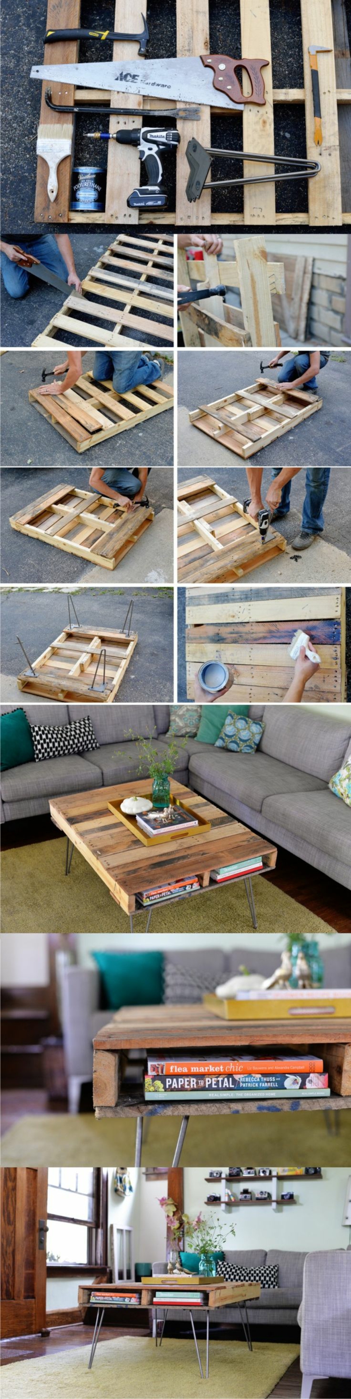 meubles de table en bois faits de palettes table en bois construire vos propres instructions