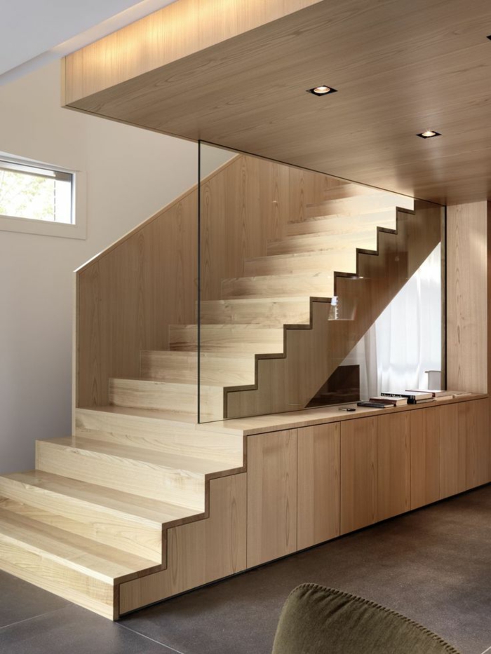 Renover trapper usædvanlige træ trappe glasrude