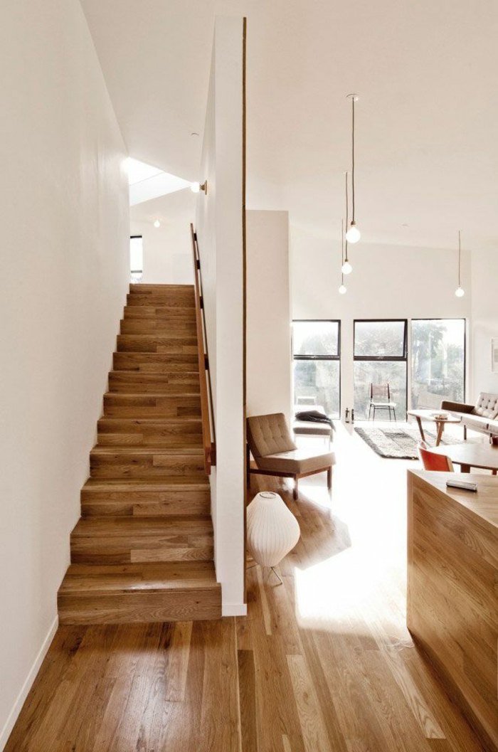 redécorer les escaliers rénover des escaliers en bois inhabituelle plancher en bois