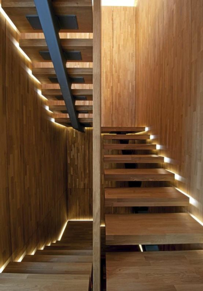 стълбищни примери дървени стълби осветление стълбище