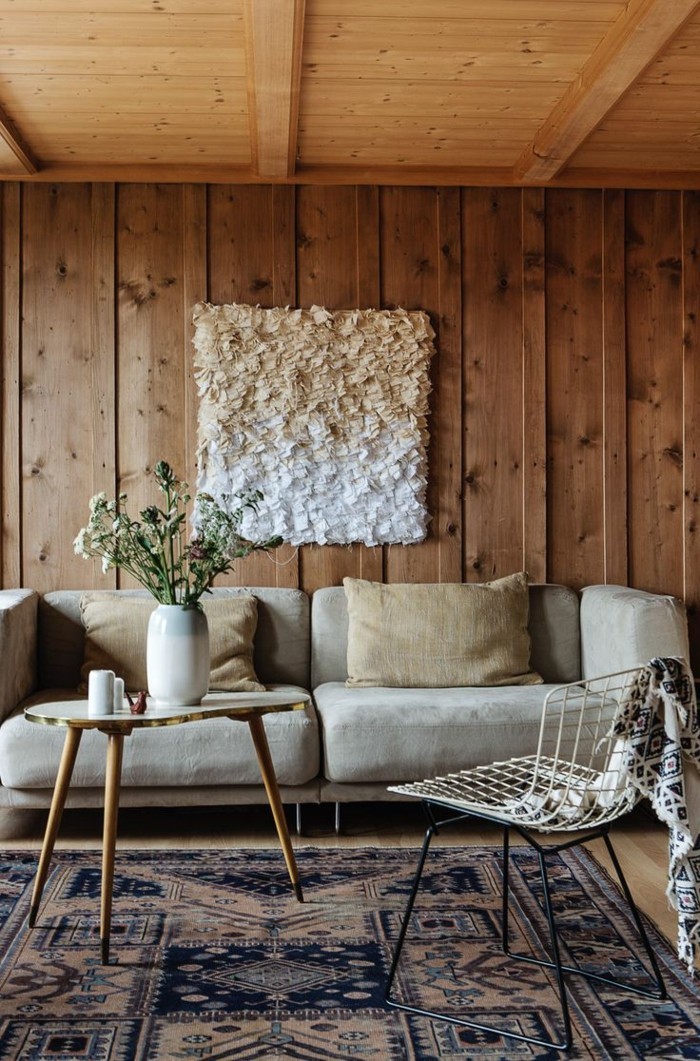 perete de lemn holzverkeidung rustic natural confortabil