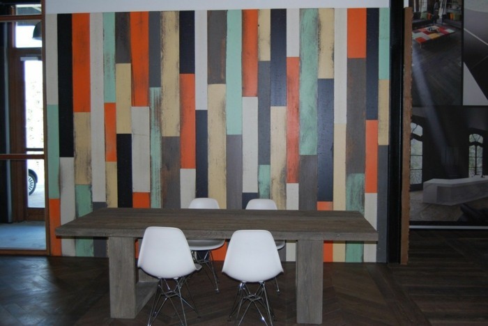 ξύλινο τοίχο δασικές ιδέες υπνοδωμάτιο χρώμα