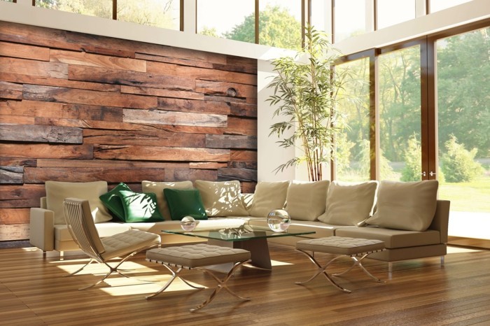 dřevěné stěny zalesněné nábytek nápady dřevo