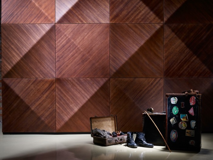 dřevěné stěny dřevěné podestýlky ložnice nápady desky