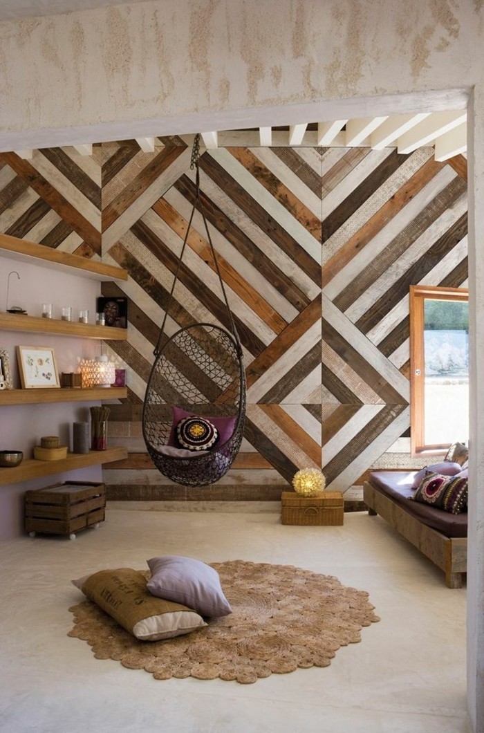 dřevěné stěny zalesněné nápady do ložnice cockles