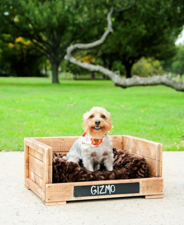 Dog bed build DIY projekty dřevěná krabička