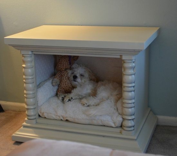 Dog bed yourself build DIY ideas from old furniture