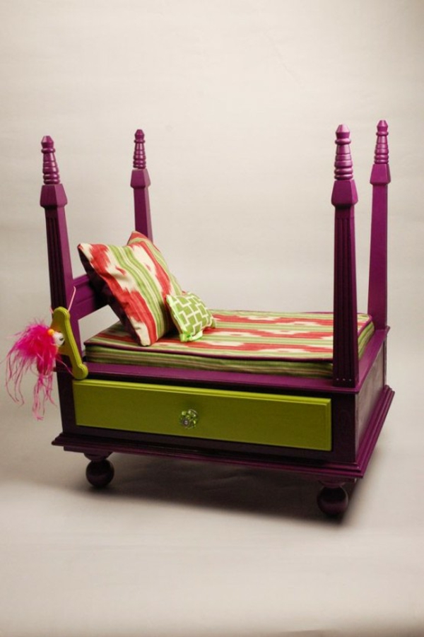 Pes Bed Bed Build your own Noční stolek Otočte dřevo