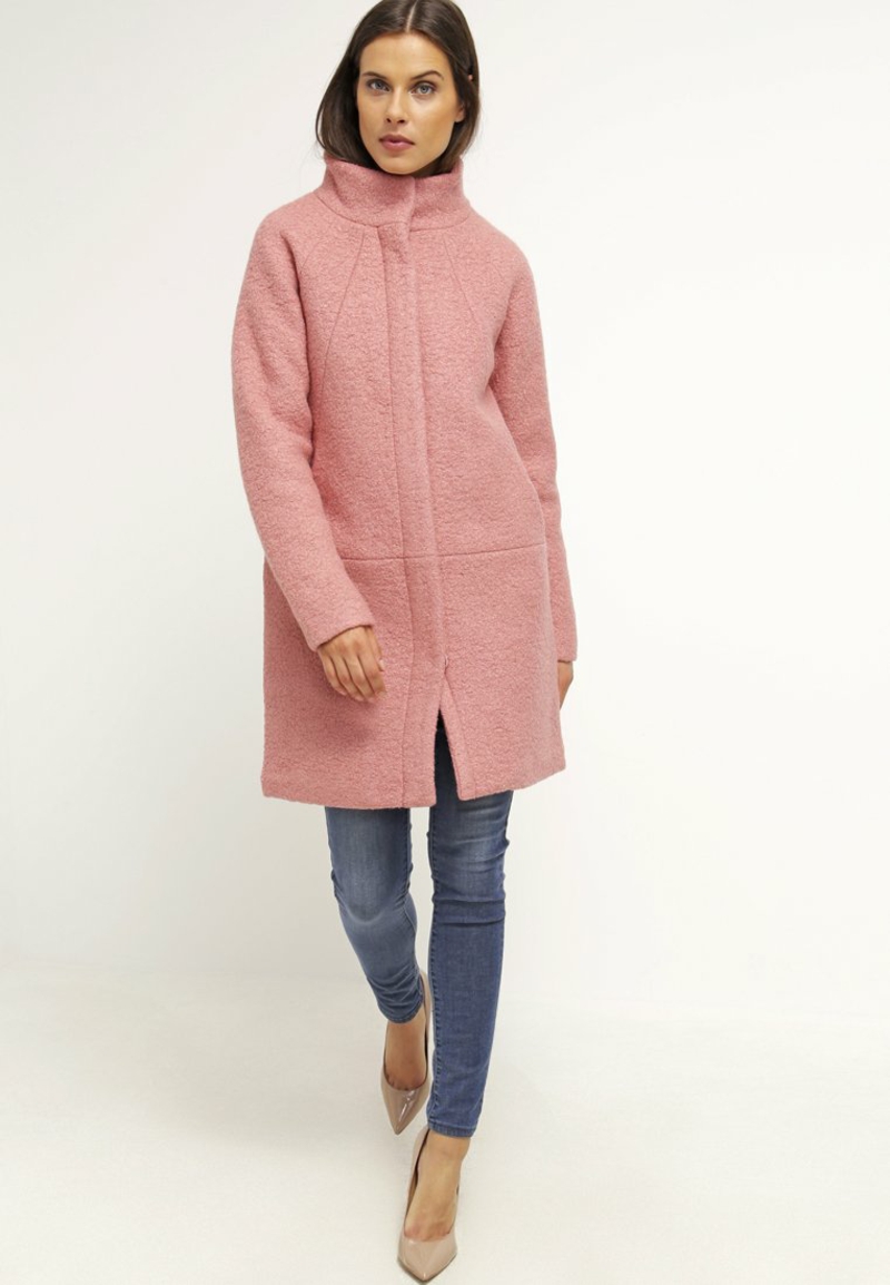 ichi udia ja invierno abrigo damas rosa