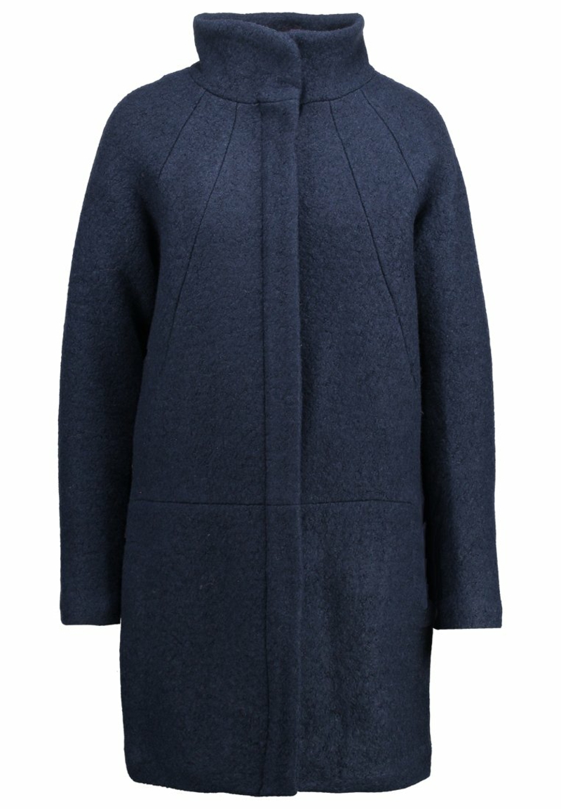 ichi udia ja abrigo de lana abrigo de invierno señoras azul oscuro