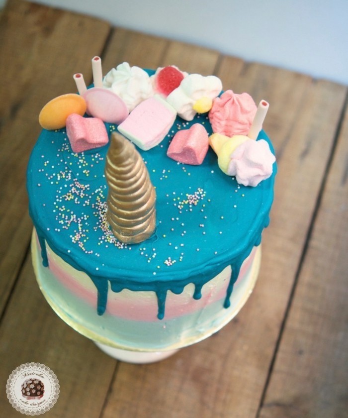 ιδέες unicorn κέικ fondant κρέμα πάρτι παιδιά γιορτάσουν