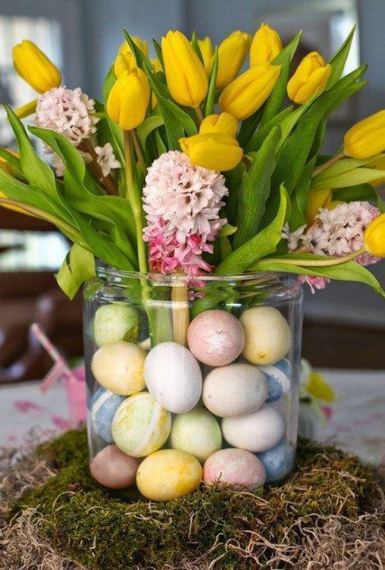идеи великденски декорация занаяти деко стъклени лалета великденски яйца