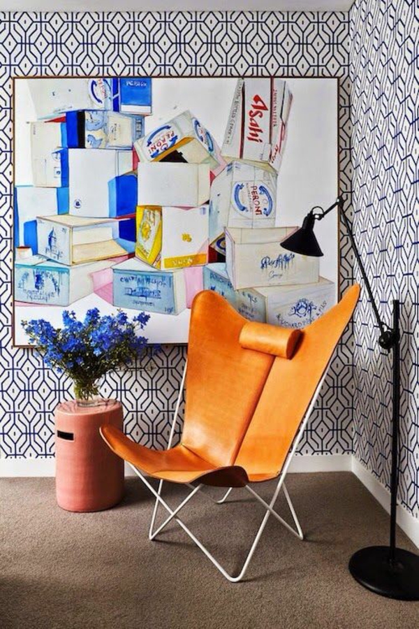 ideas sala de estar diseño de pared relajación esquina lectura esquina decoración de la pared ideas