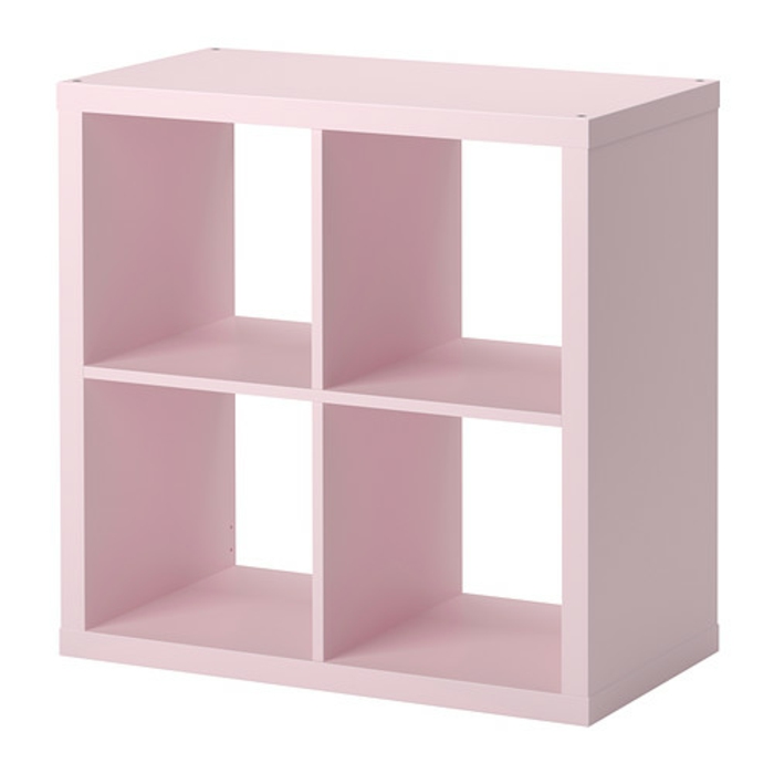Ikea-hylle-skreddersydde skuffer lagrer fire rosa