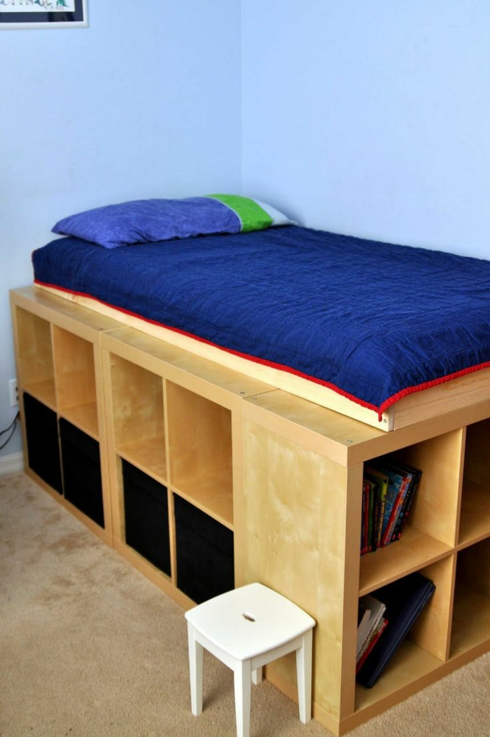 Ikea hylle expedit hylle skuffer oppbevaringsrom loft seng