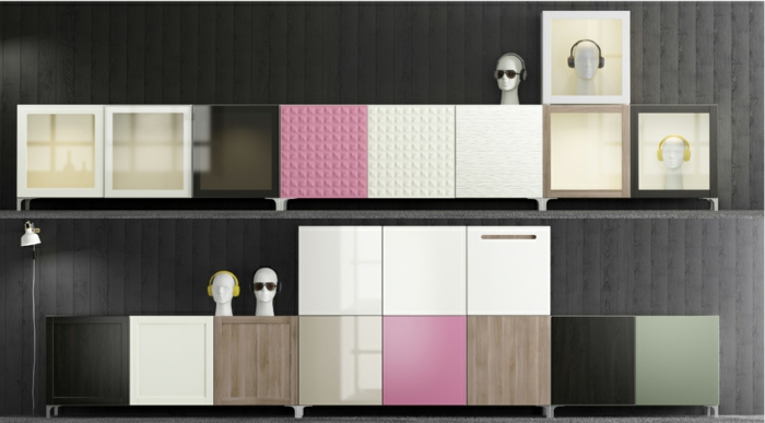 ikea living wall besta système de vie 2015 modern design wardrobes coloré