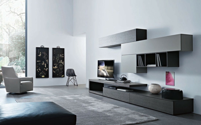 ikea living wall frentes grises minimalistas san giacomo lampo wohnstation.de