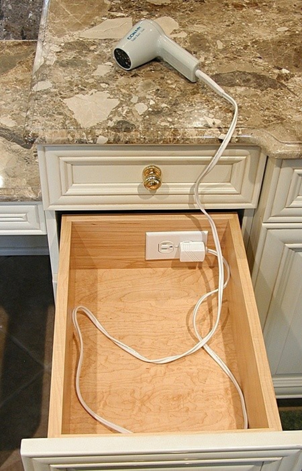 in the drawer built-in socket