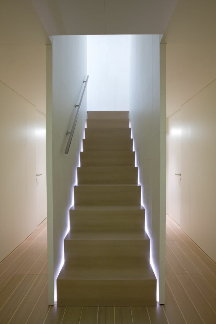 indirekte belysning ideer indvendige trapper indretning