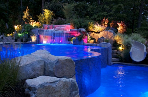 uendeligt design pool belysning