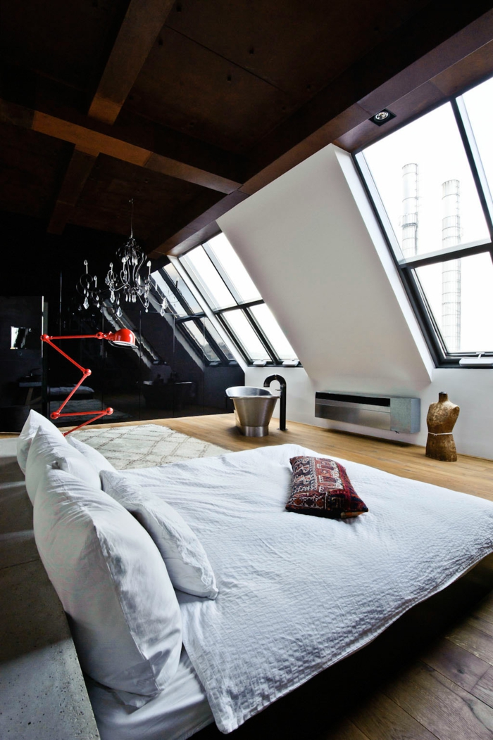 design interior design dormitor modern accent negru