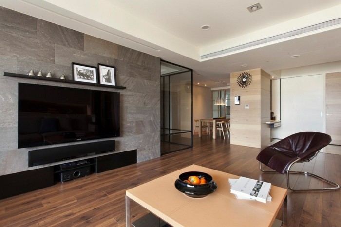 La sala de estar del diseño interior puso la pared viva moderna