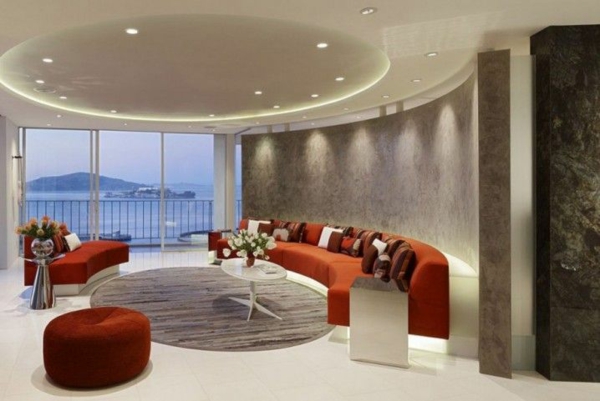 ideas de diseño de interiores diseño de sala de estar diseño redondo