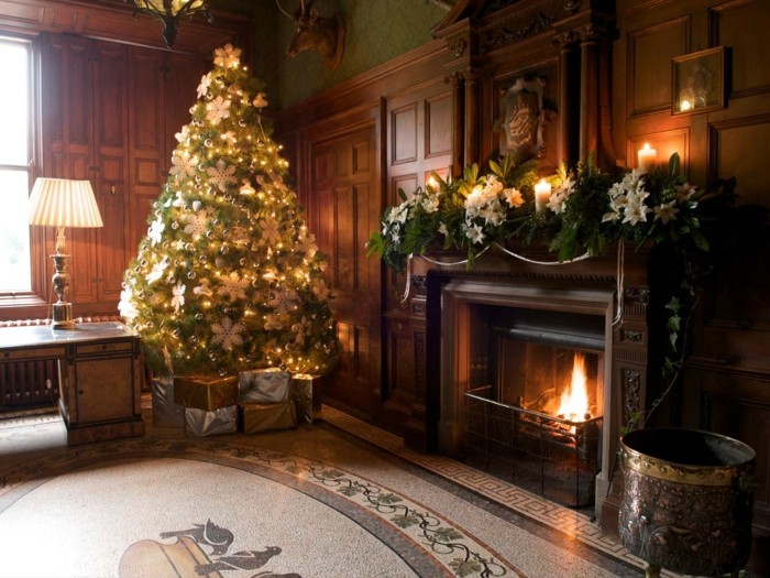 interieur woonkamer kerst gezellig interieur